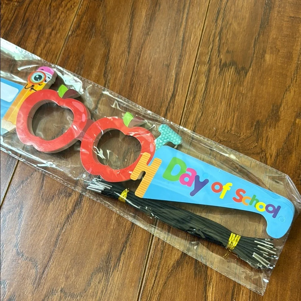 NWT (24) 100th Day of School Colorful Paper Glasses Fun Headbands Crowns Eyewear